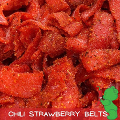 Lilys Chilies watermelon pieces detail showing sugar-spice dusting benefit: refreshing sweet-tang