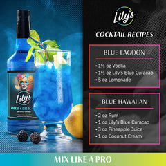 Close-up of Lily’s Mixers label showing ingredients and small-batch quality for trust