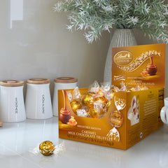 Lindt LINDOR open box with individually wrapped truffles for convenient sharing