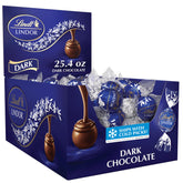 Lindt LINDOR front box showing 60-count and premium packaging benefit