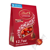 Lindt LINDOR front of bag showing brand and product for easy identification