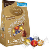 Lindt bag front view showing assorted flavors and premium branding