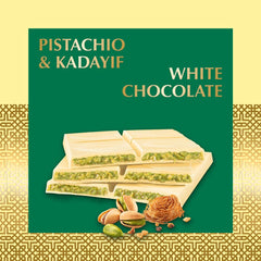 Lindt pistachio filling cross-section revealing creamy 45% pistachio center benefit