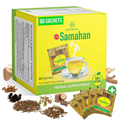 LINK SAMAHAN front packaging showing 60 sachets and product benefits