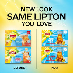 Lipton tea steeping in a glass pitcher demonstrating easy brewing and cooling for serving
