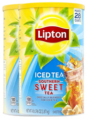 Lipton canister front label showing brand and quantity, quick identification and convenience
