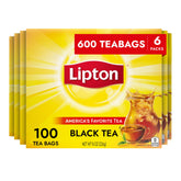 Lipton front packaging showing 100ct box and brand clarity for easy selection