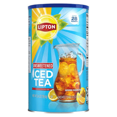 Lipton jar front label showing product name and serving info, quick identification benefit
