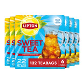Lipton box front showing Southern Sweet tea family-size for convenient pitchers