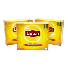Lipton tea bag steeping in cup with rich color and inviting aroma