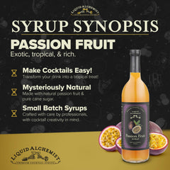 Liquid Alchemist syrup pouring into glass to show easy mixability and control