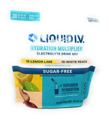 Liquid I.V. Lemon Lime packet close-up showing clear branding and flavor