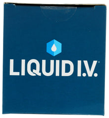 Liquid I.V. powder pouring into water demonstrating quick dissolution and refreshment