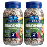 Litehouse front packaging of freeze dried guacamole herb blend showing label and 2-pack benefit