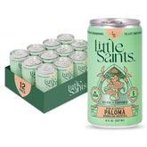 Little Saints front packaging showing Paloma can and label benefits