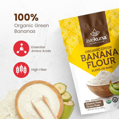 LiveKuna pouch on pantry shelf with gluten-free baking ingredients benefit
