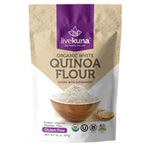 LiveKuna front packaging showing 32 oz bag and organic label benefit