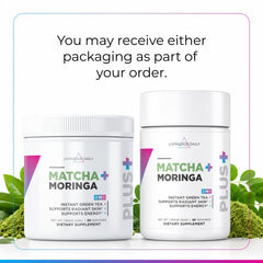Livingood Daily matcha moringa powder close-up texture showing fine grind for smooth mixing