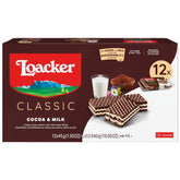 Loacker front box showing 12-pack and branding, ideal pantry addition