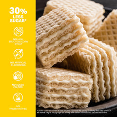 Loacker lemon wafer detail showing tangy filling and visual freshness
