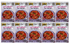 LOBO front packaging showing sachet with bold spicy tom yum flavor, quick meal benefit