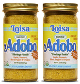 Loisa front packaging showing organic salt-free adobo, clear labeling and benefit