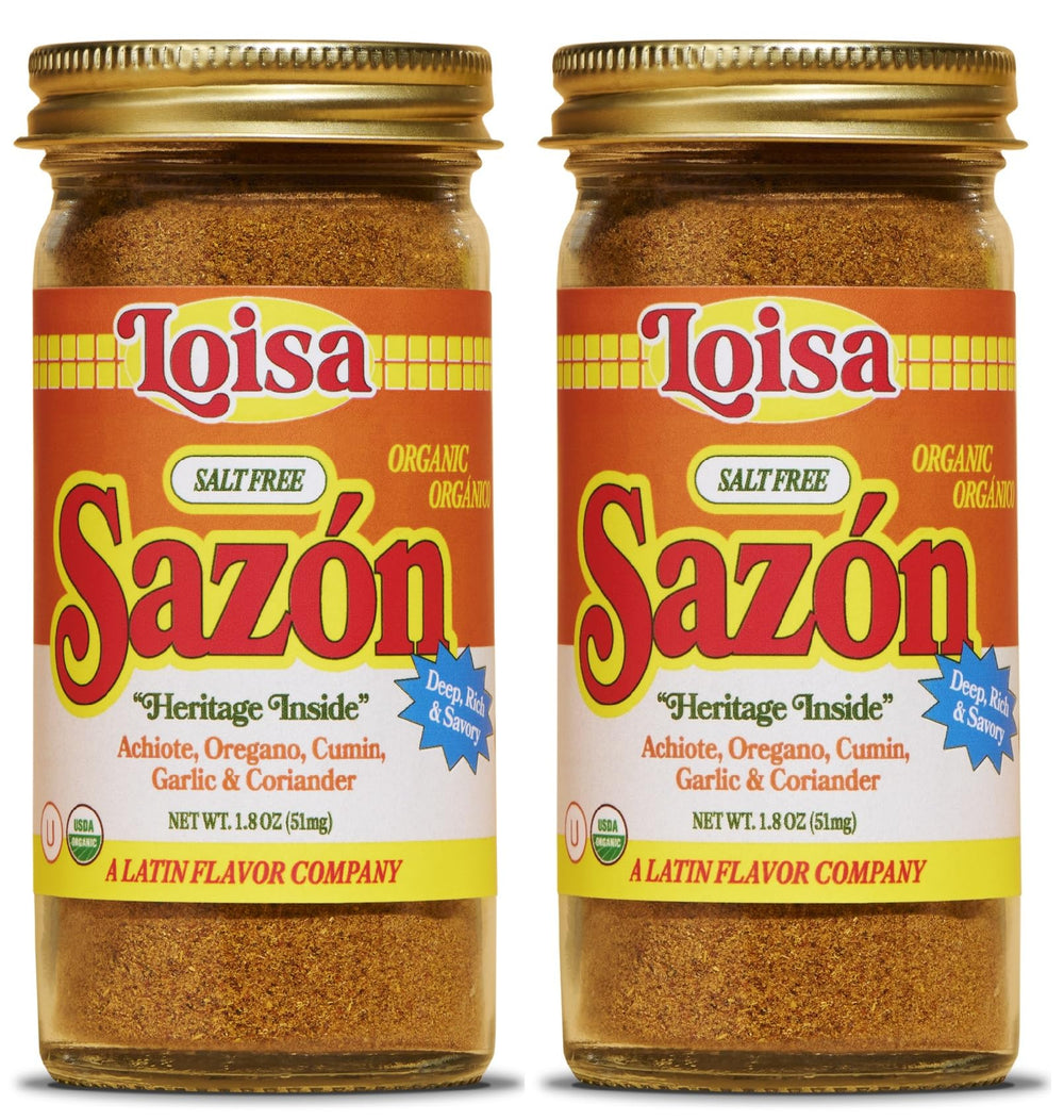 Loisa front packaging showing two 2.9oz jars and organic badge for clear pantry benefit
