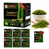 LONGEVITY front packaging showing organic sea grapes and benefits