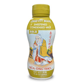 Longevity squeeze bottle front packaging showing label and size, easy pouring benefit