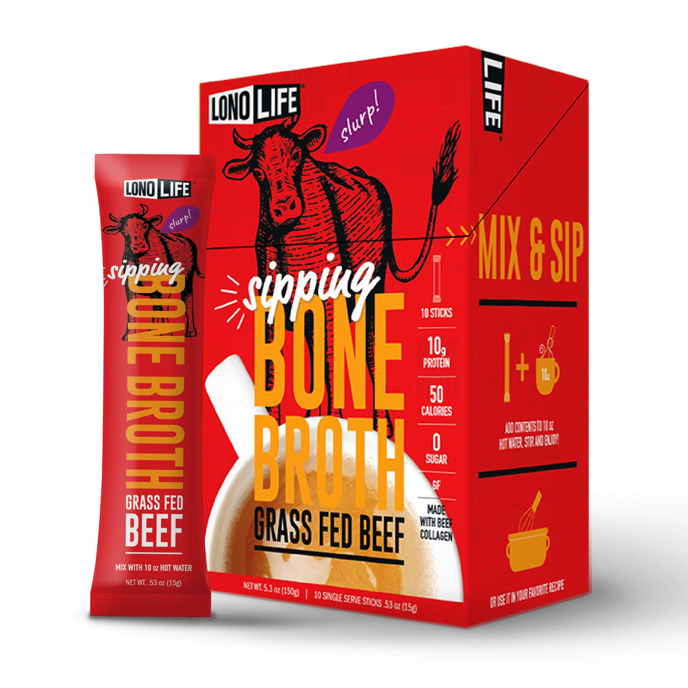 LonoLife front packaging showing stick pack box and branding for easy recognition