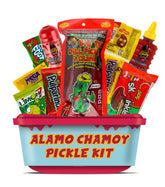 LookOn package front view showing full 13-piece chamoy pickle kit benefits