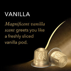 L'OR caramel capsule detail showing warm caramelized notes benefit