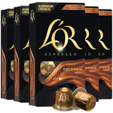 L'OR front packaging showing 50-count box and benefits