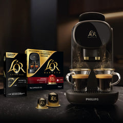 L'Or Espresso pods displayed in a kitchen setting for quick convenient brewing