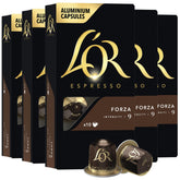 L'OR front packaging showing 50 capsules and bold branding for convenience