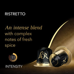 L'OR crema detail on espresso emphasizing thick texture and full-bodied enjoyment