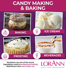 LorAnn Oils emulsion pouring into mixing bowl to evenly flavor batter