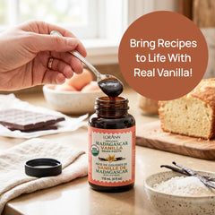 LorAnn paste mixed into cream filling for richer taste and speckled appearance