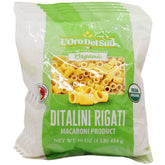 L'Oro Del Sud front packaging showing organic labeling and pantry-ready benefit
