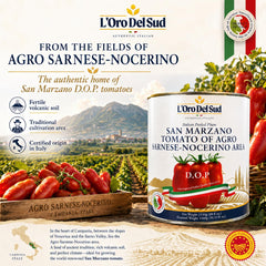 L'Oro Del Sud texture close-up of tomato flesh for richer sauce-making control