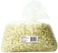Los Chileros 4 lb bag front view showing organic white corn posole, convenient bulk supply