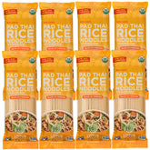 Lotus Foods front packaging showing product and pack of eight for pantry convenience