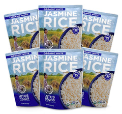 Lotus Foods front packaging 8 oz pouch showing organic benefit
