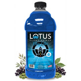 Lotus Plant Power front bottle view showing blue concentrate and branding benefit clarity