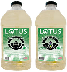 Lotus Plant Power white concentrate front packaging shows product and economical benefits
