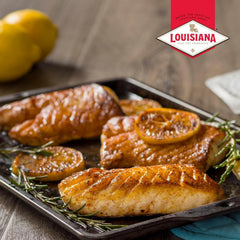Louisiana Fish Fry blackened fish plated for bold flavor appeal