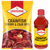 Louisiana Fish Fry bundle front packaging showing powder and liquid for easy identification and convenience
