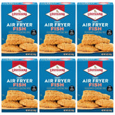 Louisiana Fish Fry front packaging showing 5 oz box and brand benefits