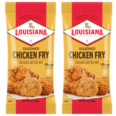 louisiana fish fry front packaging shows two 9 oz bags and brand benefit convenience