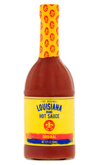 Louisiana brand label closeup highlighting vintage branding and ingredient clarity
